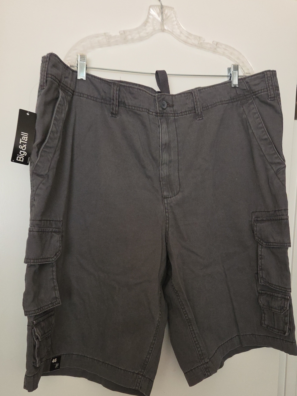 jf j.ferrar Men's Charcoal Cargo Shorts